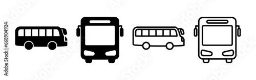 Bus icon vector. bus vector icon