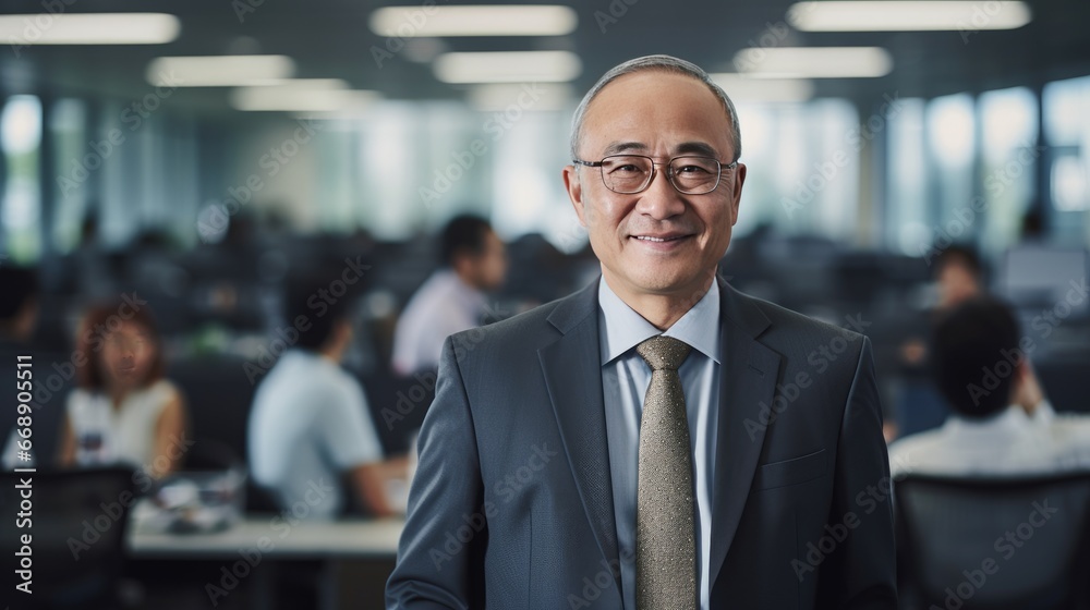 Portrait of a senior Asian businessman Portrait of a senior Asian businessman