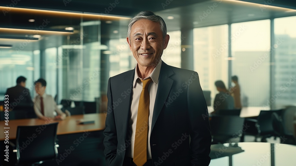 Portrait of a senior Asian businessman Portrait of a senior Asian businessman
