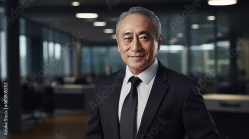 Portrait of a senior Asian businessman  © Michael