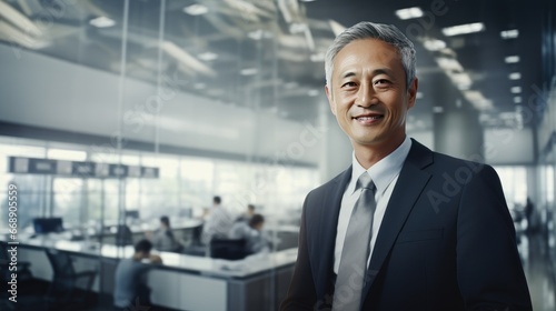 Portrait of a senior Asian businessman 