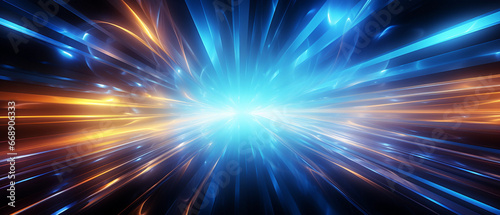 blue abstract light technology background