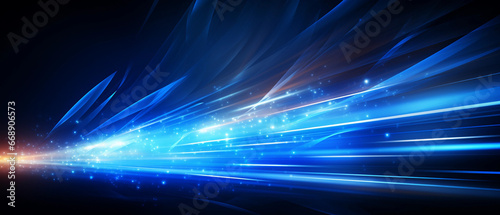 blue abstract light technology background