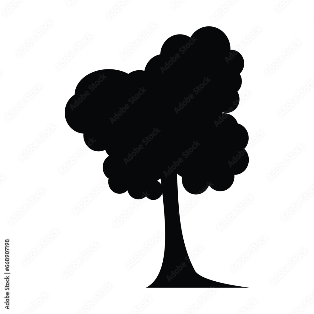 tree plant silhouette style icon on white background. vector illustration design, designed for web and app. Plant design elements for various purposes tree plant silhouette style icon on white background. vector illustration design, designed for web and app. Plant design elements for various purposes