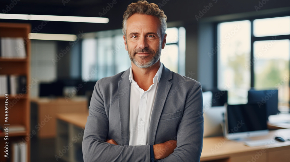 Fototapeta premium portrait of a mid-aged businessman