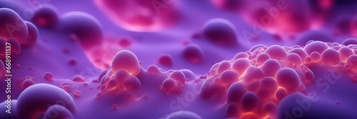 micro landscape of abstract bubbles and goop skin cells rejuvenation  photo