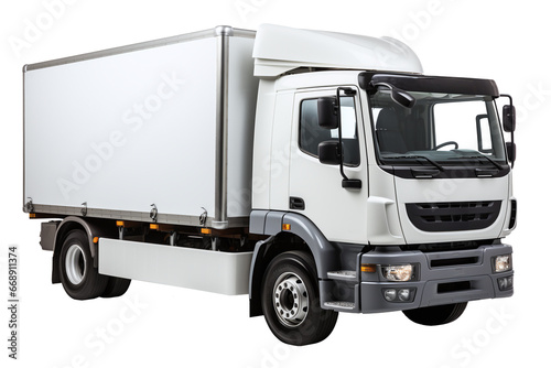 truck isolated on white background. Png 