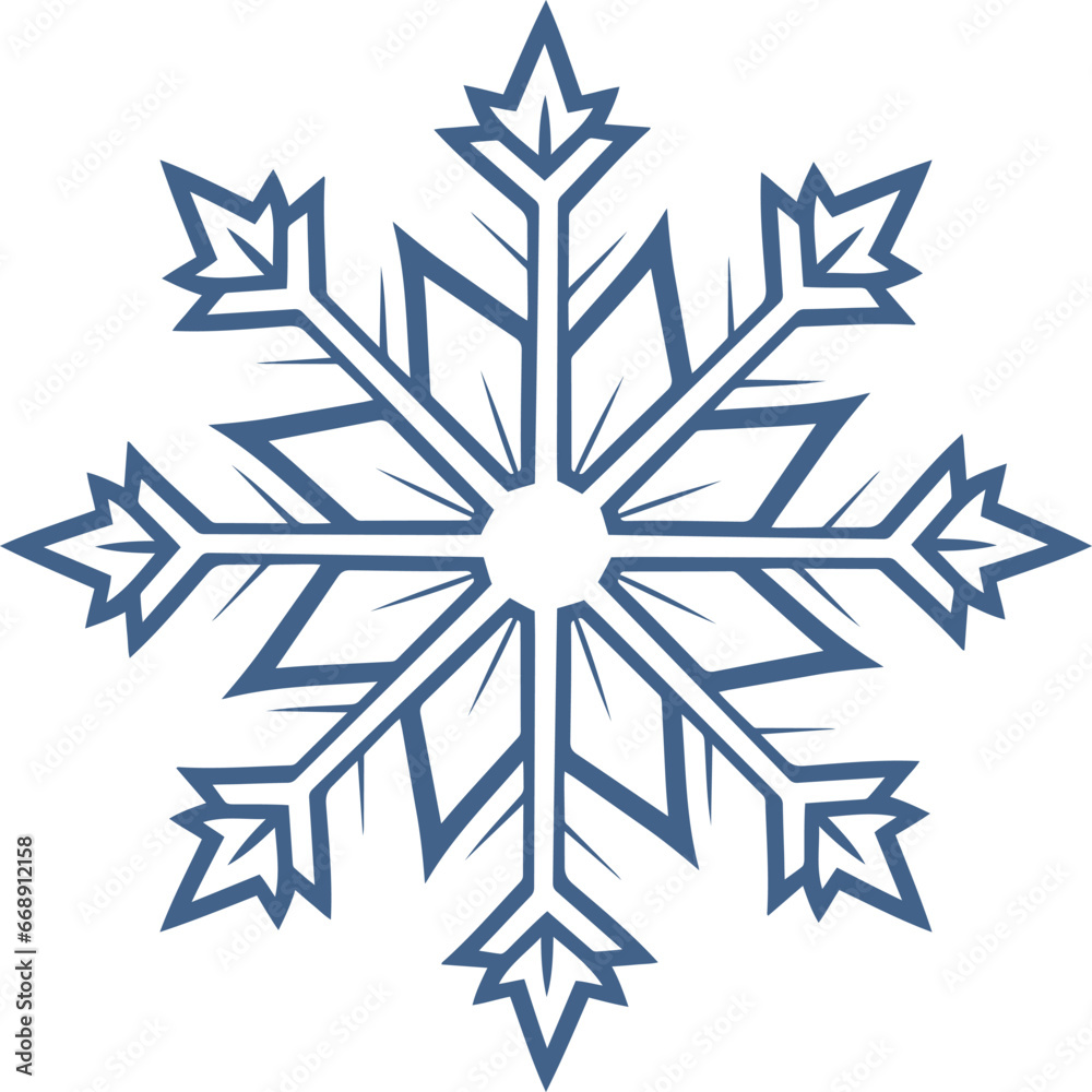 Snowflake icon vector illustration. Christmas snowflake symbol design elements Snowflake icon vector illustration. Christmas snowflake symbol design elements