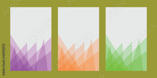 Vector background design with three kinds of colors
