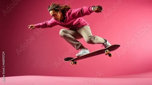 Man on skateboard 