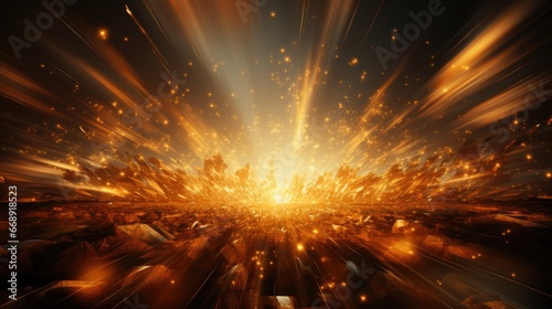 Gold Abstract 3D Background