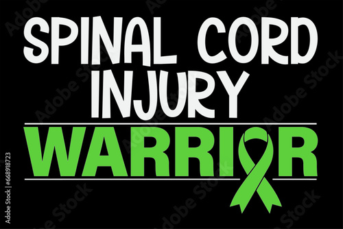 Spinal Cord Injury Warrior T-Shirt Design