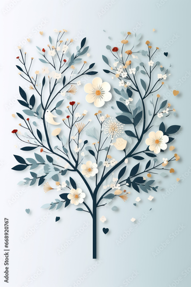 A tree as vertical background for Earth Day and conservation A tree as vertical background for Earth Day and conservation