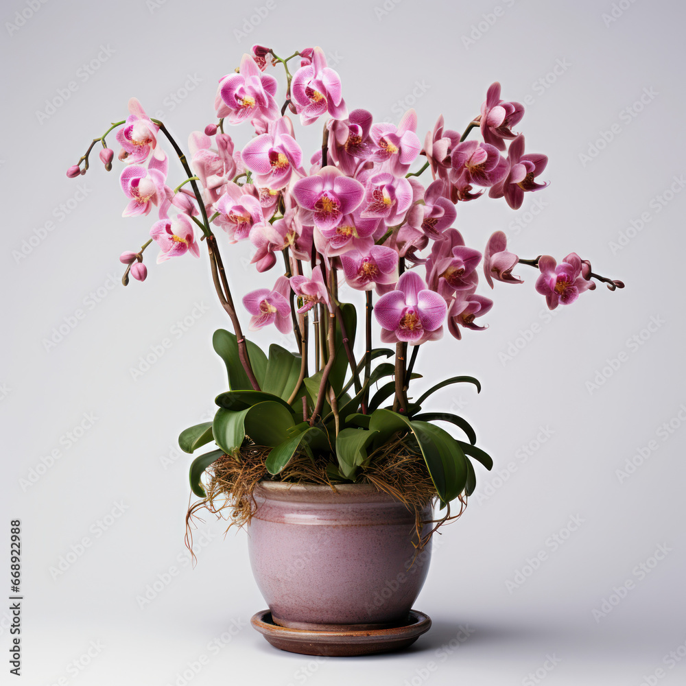 Orchid Studio Shot Isolated on Clear Background, Generative AI Orchid Studio Shot Isolated on Clear Background, Generative AI