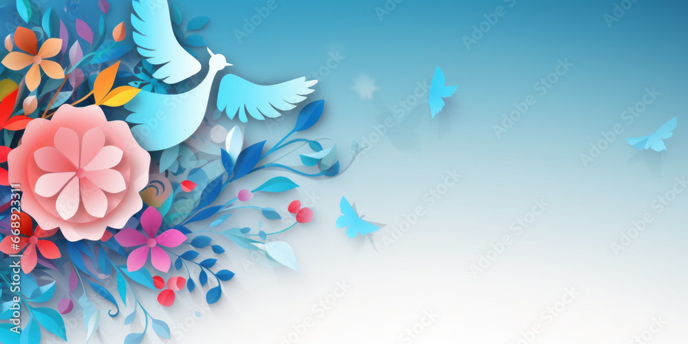 Fototapeta premium Abstract background image representing peace in the world. 