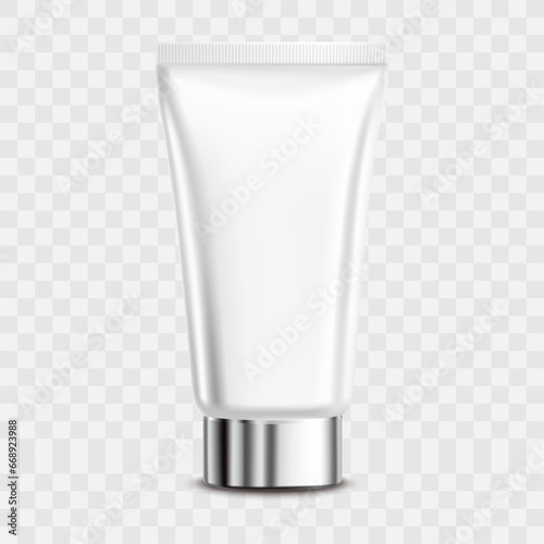 Vector 3d realistic isolated tube cosmetic cream