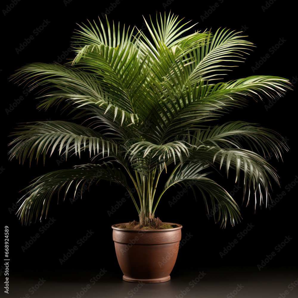 Kentia Palm (Howea forsteriana) Studio Shot Isolated on Clear Background, Generative AI Kentia Palm (Howea forsteriana) Studio Shot Isolated on Clear Background, Generative AI