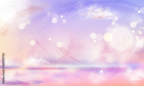 Vector gradient pastel sky background design