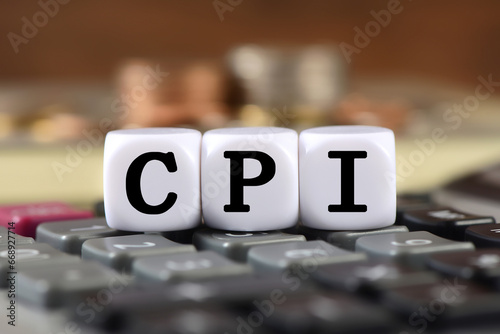 Text block on calculator: CPI