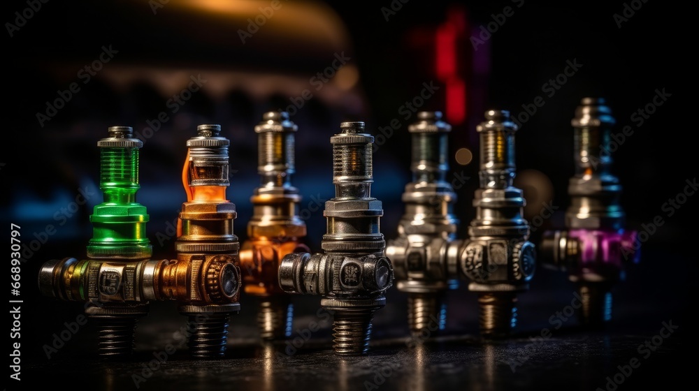 King's Strategic Game: A Captivating Battle Between Black and White, Set Within a Bar's Enchanting Atmosphere, generative AI King's Strategic Game: A Captivating Battle Between Black and White, Set Within a Bar's Enchanting Atmosphere, generative AI