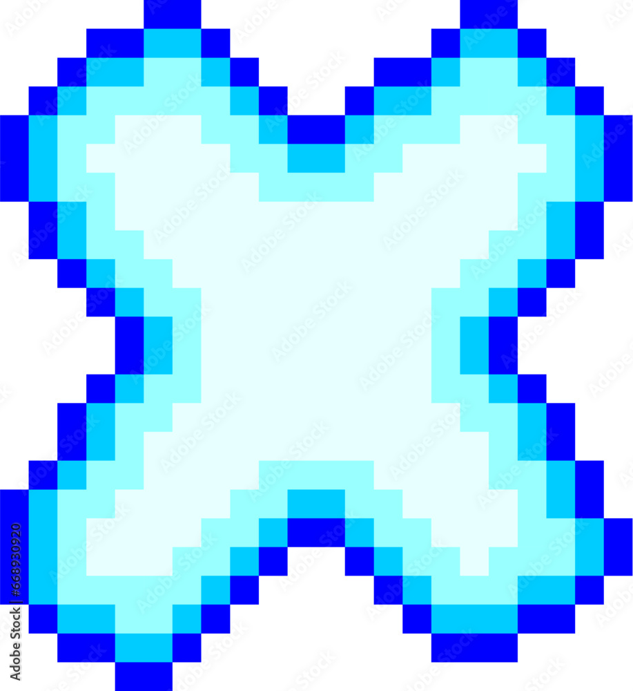 Pixelated Alphabet Letter X Pixelated Alphabet Letter X
