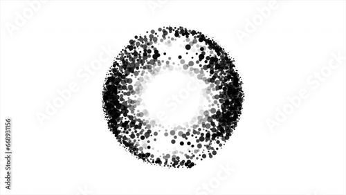 Abstract Background White And Black Bubbling Circles 25