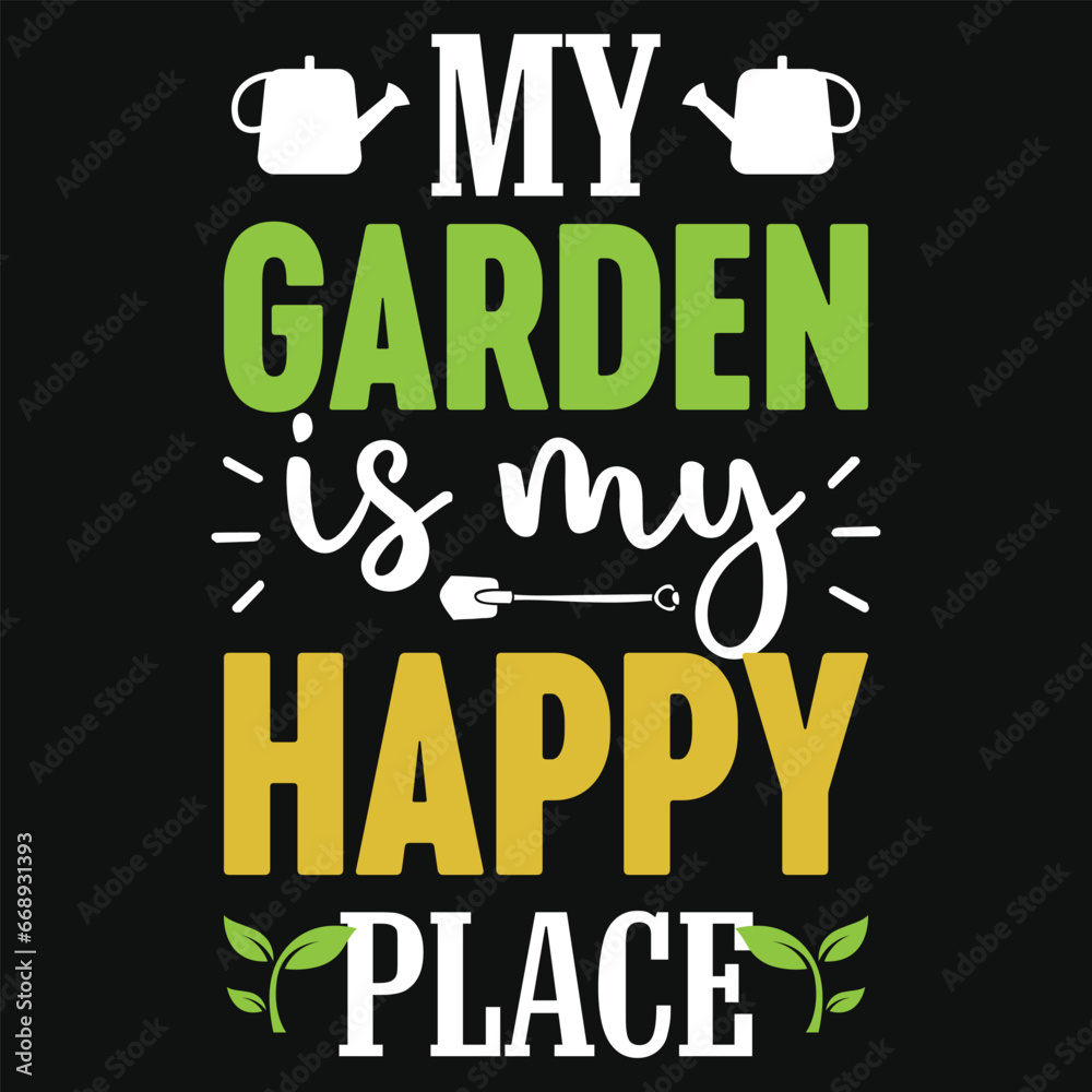 Best awesome gardening typographic tshirt design