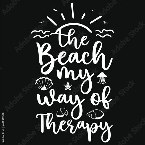 Best awesome summer sea beaches typography tshirt design