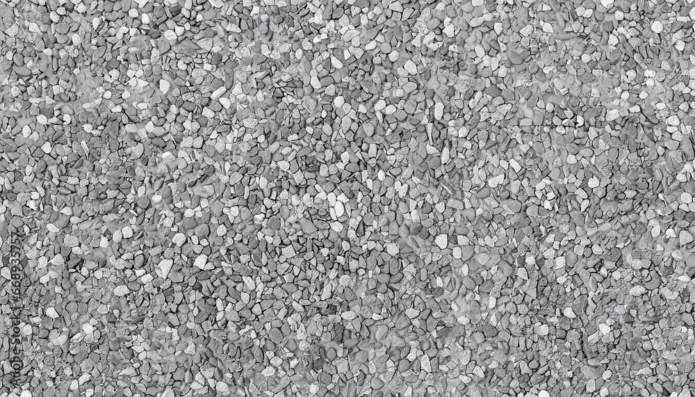 panorama of gray gravel floor texture and background seamless