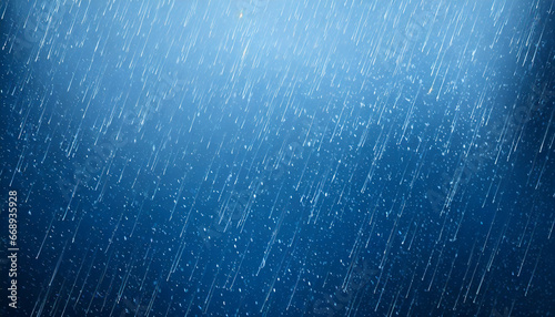 rain on blue abstract background