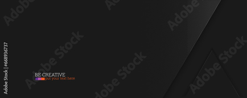 Background with multi layered backdrop and geometric shapes. Halftone effect.