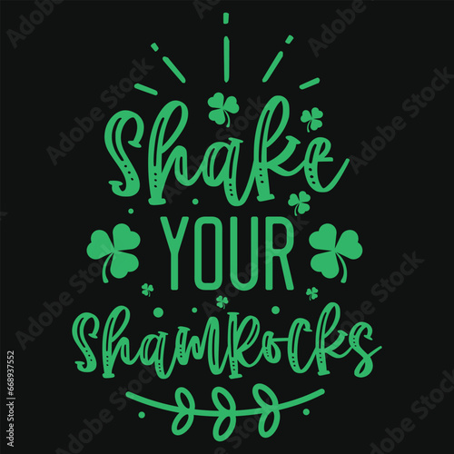 Irish s.t Patrick day typography tshirt design