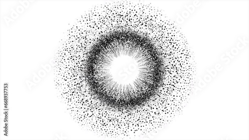 Abstract Background White And Black Bubbling Circles 18