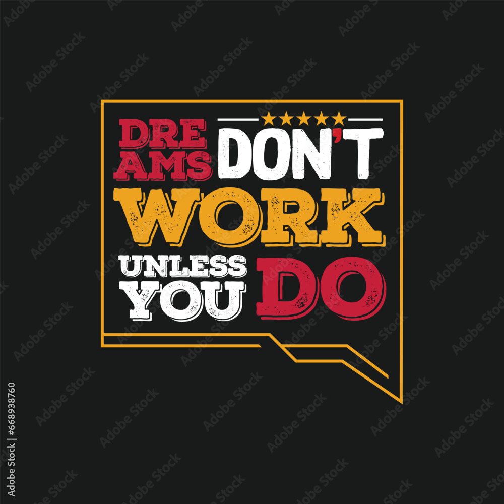 Fototapeta premium motivational vector lettering poster or t shirt design 