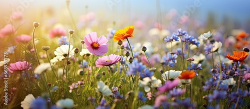 Natures lovely blooms in the meadow