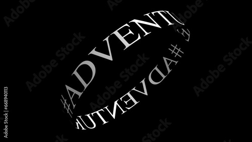 adventure spiral animation in black background
