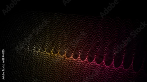 abstract background animation with particles