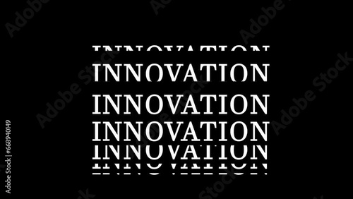 innovation text animation