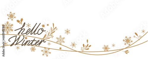 Winter holiday decorative illustration. Christmas holiday decoration illustration for promotion, web design and background design. Vector illustration. photo