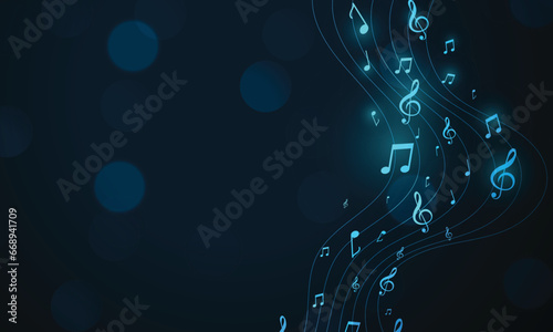 Vector style simple art background with modern color style