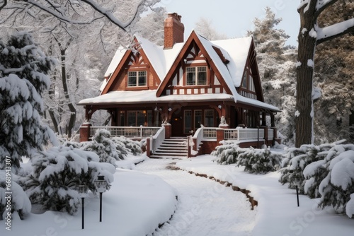 snow covered house © Daunhijauxx