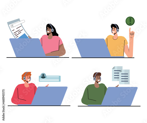 people in different situations