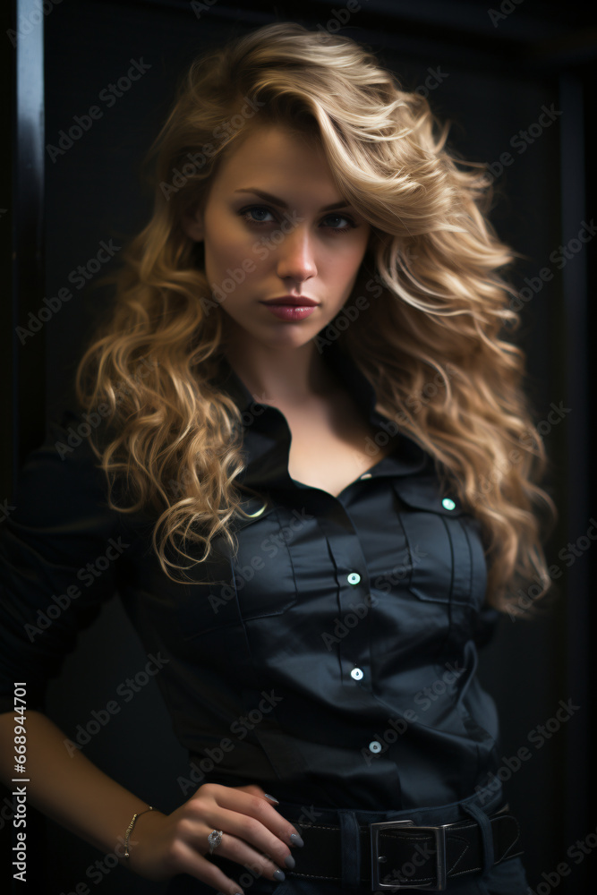 Sensual photoshoot of a blond model Sensual photoshoot of a blond model