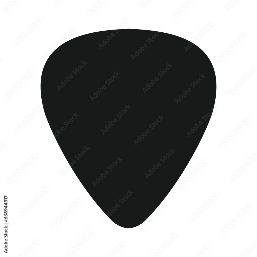 vector blank solid guitar picks vector icon isolated on white background vector blank solid guitar picks vector icon isolated on white background