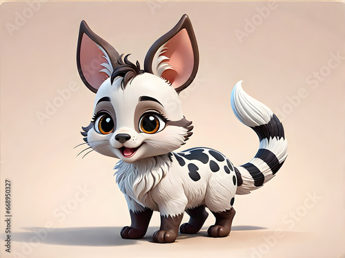 Cute 3D animal character Realistic and detailed animal character © AUG2024