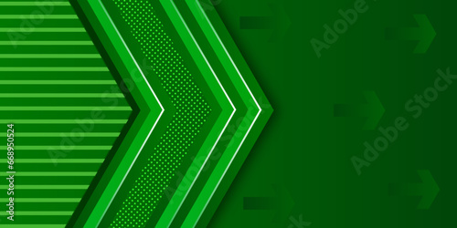 Abstract green geometric background. Dynamic shapes composition. Vector illustration