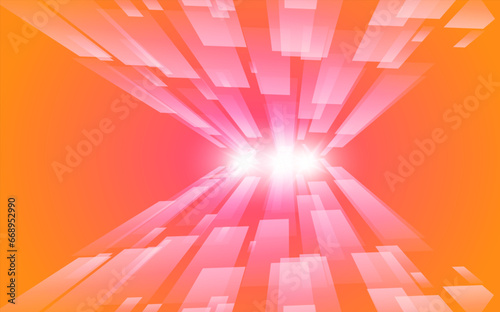 speedster space style vector with orange and yellow background color