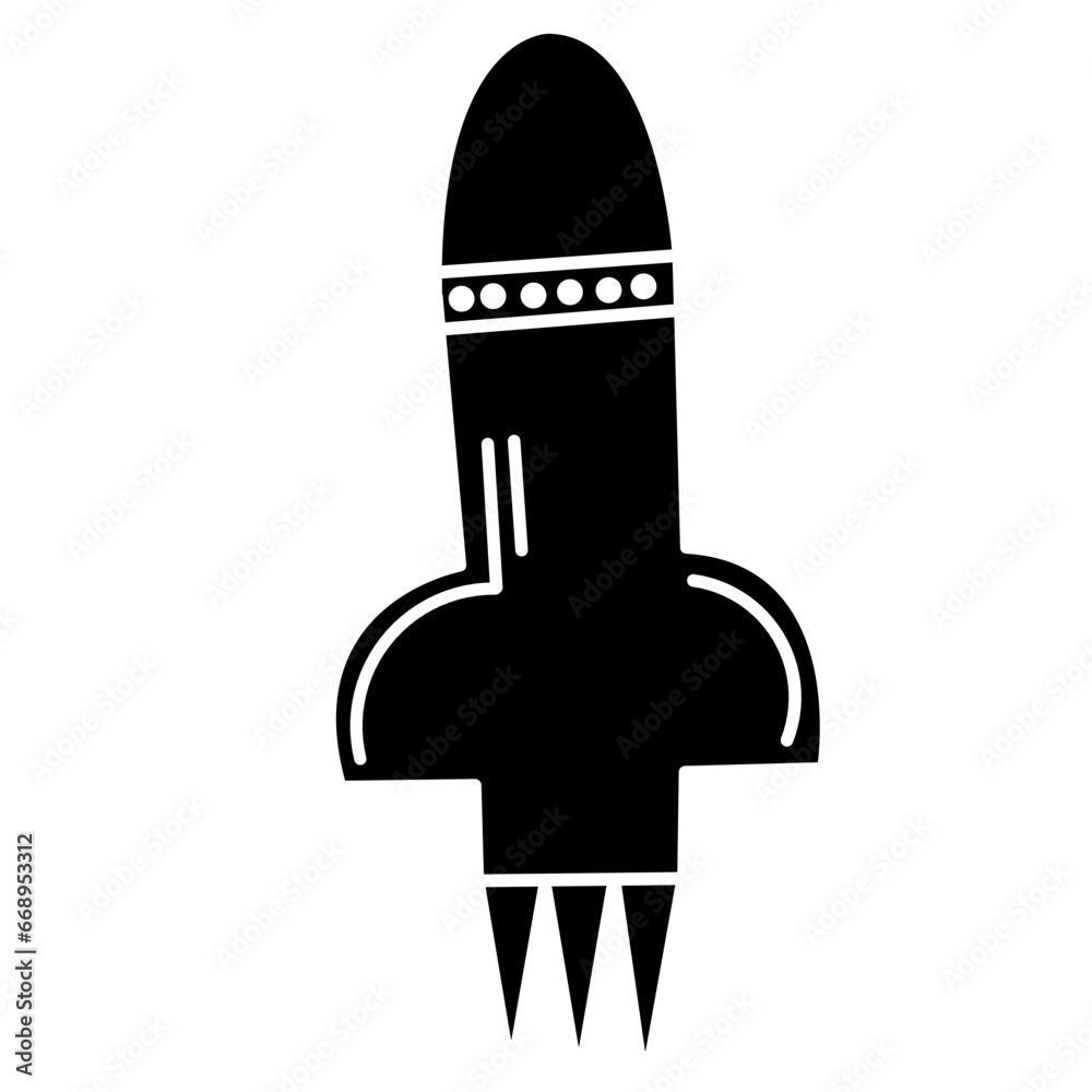 rocket silhouette icon rocket silhouette icon