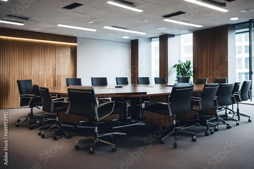 Empty meeting room in office © Stone Shoaib