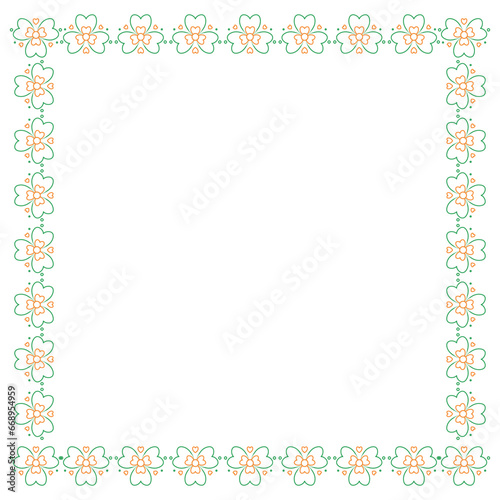 cloverleaf element design pattern frame collection